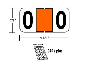 M-R5830OR - Orange Numeric O Ringbook (240 Pk)
