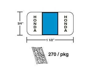 M-R608H - Honda Sky Blue Color Coded Label