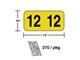 M-R04012 - 2012 Color Coded Year in pkg/270 (# 3512)