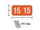 M-R04015 - 2015 Color Coded Year in pkg/270 (# 3515)