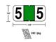 M-R5835LGN - Lt. Green Numeric # 5 Ringbook Sheets (240 pkg.