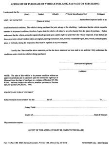 M17-NCR - AFFIDAVIT JUNK SALVAGE REBUILD