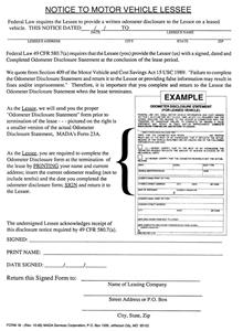 M18  NOTICE TO MOTOR VEHICLE LESSEE