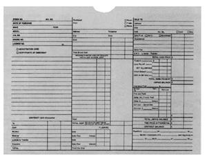 M-237 - VEHICLE DEAL ENVELOPES