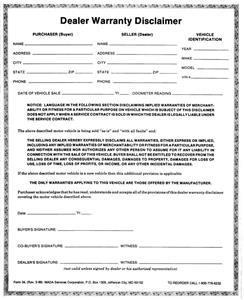 M34-NCR - DEALER WARRANTY DISCLAIMER
