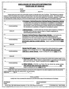M57-NCR - DISCLOSURE DLR INFO-PRIOR USE OF V