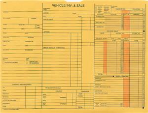 M-A-237 - Vehicle Deal Envelope
