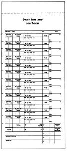 M-DSA-126KLEEN - DAILY TIME & JOB TICKET SELF-S ( JT-12)