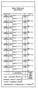 M-FM-136KLEEN - Time Ticket Self Adhesive