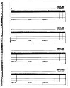 M-NC-124-3 - PURCHASE ORDER BOOK 3 PART