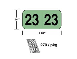 Year label 2023in pkg. of 270 (#3523) ringbook sheets