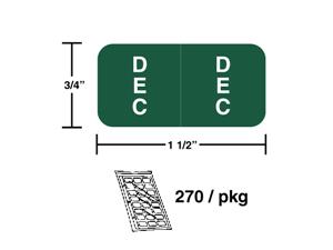 M-R15042D - Ringbooks Sheets December Dk. Green