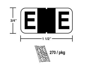 M-R3834E - Letter E pkg./270