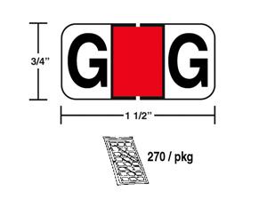 M-R3836G - Red G pkg./270