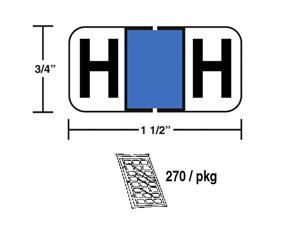 M-R3837H - Lt. Blue H pkg./270