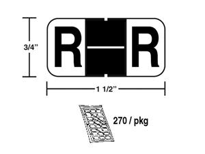 M-R3847R - Black/White R pkg./270