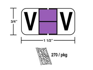 M-R3851V - Purple/Black V pkg./270