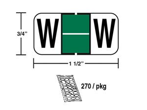 M-R3852W - Green/White W  pkg./270