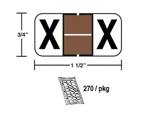 M-R3853X - Brown/White X pkg./270