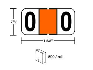 M-R5860OR - #0 Orange in 500/roll