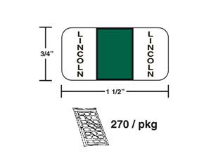 M-R604L - Green Lincoln Ringbook (270Pk)