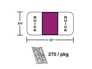 M-R612B - Buick Purple color coded label