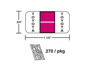 M-R616T - Pink/White Toyota Ringbook (270 Pk)