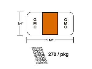 M-R617G - GMC Orange Color Coded Label