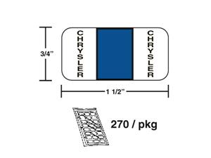 M-R619C - Color Coded labels Chrysler-Blue
