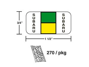 M-R632S - Lt. Green/Yellow Subaru Ringbook (270pk)