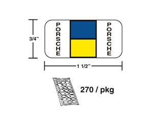 M-R634P - Blue/Yellow Porsche Ringbook (270pk)