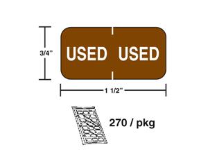 M-R640U - Brown Color Coded Label USED