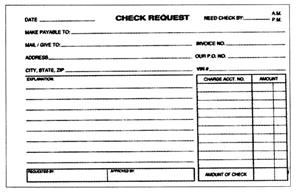M-TRO-111 - CHECK REQUEST