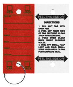 M-V1020 - VERSA TAGS RED
