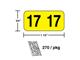 Year 2017 stickers in a package ( #3517)