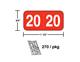 Year 2020 stickers in a package  # 3520