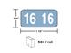 Color Coded Year sticker 2016 in a roll