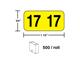 Year 2017 stickers in a roll (#3317)