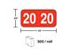 Year 2020 stickers in a roll # 3320