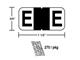 M-R3834E - Letter E pkg./270