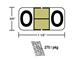 M-R3844O - Tan/Black O pkg./270