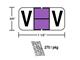 M-R3851V - Purple/Black V pkg./270