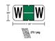M-R3852W - Green/White W  pkg./270