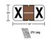M-R3853X - Brown/White X pkg./270