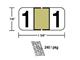 M-R5831GD - Gold Numeric 1 Ringbook (240/Pkg)