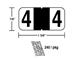 M-R5834BK - Black Numeric 4 Ringbook (240 pkg)