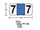 M-R5837LBE - Lt. Blue Numeric 7 Ringbook (240Pkg.)