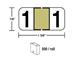 M-R5861GD - Color Coded label #1 in a roll gold