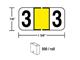 M-R5863Y - Color Coded Labels #3 in a roll Yellow
