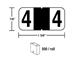 M-R5864BK - Color Coded labels #4 in a roll black